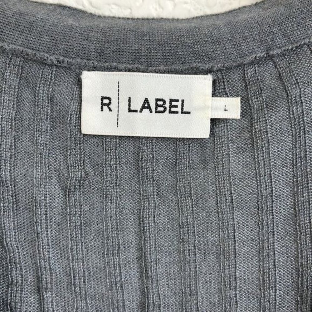The Reset R Label Cashmere Ribbed Cardigan Sweater - Picture 7 of 7